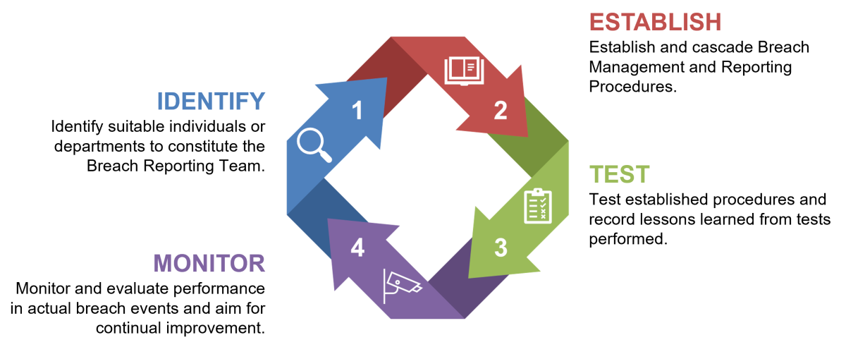Identify, establish, monitor, and test diagram